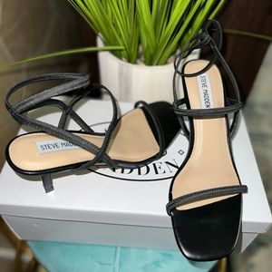 Steve Madden Black Strappy Heels